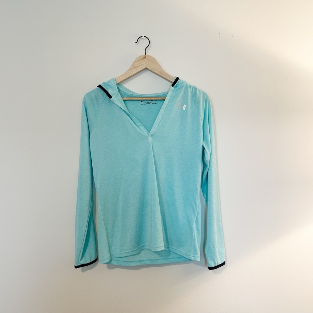 Under Armour • Loose Fit Heatgear  Light Blue Hoodie